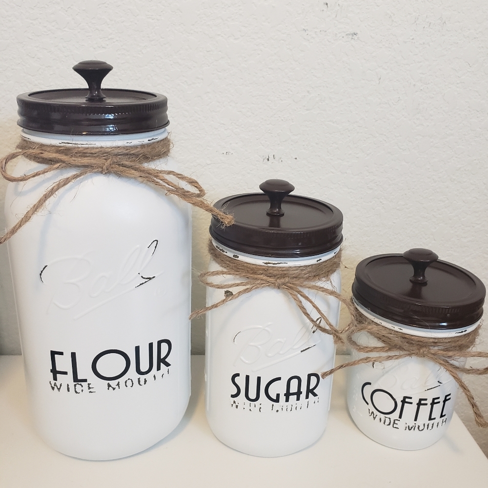 New kitchen mason jar decor set